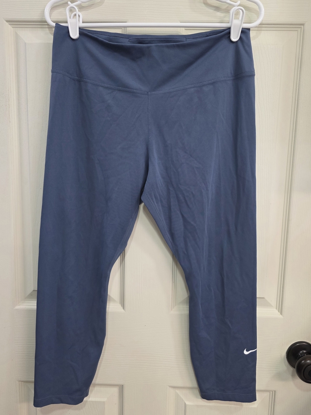 Womens Nike Blue Cropped Leggings